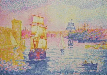 A marseille-i kikötő, 1909 körül